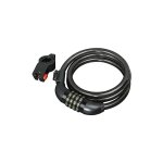 Hama - antivol en spirale � combinaison pour v�lo, 120cm, noir 00178111