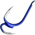 Hame�ons de p�che en forme de pieuvre, lot de 10, taille 5, en acier au carbone, deux pi�ces
