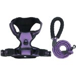 Harnais anti - traction pour chien avec laisse incluse, respirant, ajustement r�glable, tr�s r�sistant, ...