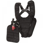 Harnais, bretelles doubles bandouli�re � bouton de s�curit� rembourr�e pour d�broussailleuse et taille ...