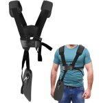 Harnais d�broussailleuse - tondeuse � harnais double �paule avec ceinture de nylon durable adjuestable ...