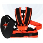 Harnais effort r�glable confortable, harnais � epaule pratique confort pour d�broussailleuse tondeuse ...