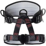 Harnais d'escalade, harnais de s�curit� complet r�glable et plus large, arbre d'escalade en polyester ...