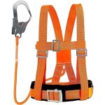 Harnais de s�curit� avec longe, baudrier escalade, avec support ventral epaissi, portante 100 kg (grande ...