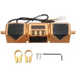 Haut - parleur st�r�o pour moto, support sur guidon, lecteur de musique mp3, �tanche ip54, syst�me d'amplifica ...
