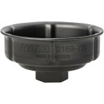 Hazet - cl� pour filtres � huile 2169 - 76 ? carr� creux 1 / 2 pouce (12, 5 mm) ? profil � rainures ? ...