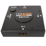 Hdmi switch 1080p hdmi 3 porte xbox, ps3, decoder et pc, dvd, video projet