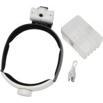 Tlily - headband loupe avec 2 lampes  led et 5 lentilles dtachables loupes claires 1x, 1, 5x, 2x, ...