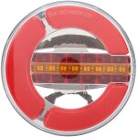 Headerbs voyant de remorque led 12 - 24v led feu arri�re de remorque chrome rond ip67 �tanche 3000k bo�tier ...