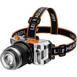 Headwear led affichage de la puissance powerbank home outdoor night fishing night ride trois phares lumineux ...