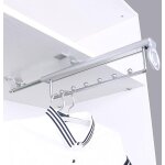 Heavy duty porte - v�tements extractible porte pantalon cintre coulissant, penderie telescopique, rail ...