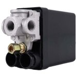 Heavy vanne de commande pressostat compresseur d'air service 90 psi - 120 noir