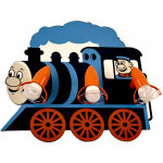 Heitronic - plafonnier pour chambre d'enfant �clairage mural lampe de locomotive 27356