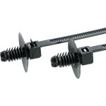 Hellermanntyton 150 - 55610 t18rdp5 - pa66 - bk serre - c�ble 110 mm 2. 50 mm noir avec pied ancre et ...