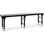 Convoyeur  rouleaux - 400 kg - 300 cm - 30 rouleaux - rglable en hauteur