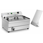Helloshop26 - friteuse � beignets professionnelle restaurant 30 litres 9 000 w zone froide