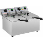 Helloshop26 - friteuse �lectrique professionnelle restaurant 2 x 8 litres 230 volts