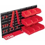 Kit de bacs de stockage et panneaux muraux 34 pices bote d'empilage systme de stockage d'outils garage ...