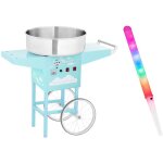 Helloshop26 - kit machine barbe à papa avec chariot et bâtonnets lumineux - 52 cm - 1 200 w - turquoise ... Helloshop26 - kit machine barbe à papa avec chariot et bâtonnets lumineux - 52 cm - 1 200 w - turquoise ...