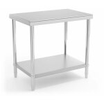 Helloshop26 - table de travail cuisine professionnelle acier inox 90 x 60 cm capacit� de charge de 210 ...