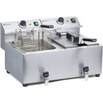 Hendi - friteuse avec robinet masterpro 230v 7kw 2 x 8l 209301