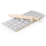 Hendi - moule avec rouleau à pâtisserie pour réaliser des raviolis classiques, 36 pcs 975534 Hendi - moule avec rouleau à pâtisserie pour réaliser des raviolis classiques, 36 pcs 975534
