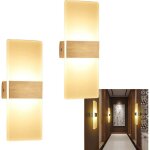 Hengda - swanew 2x applique murale led 6w lampe de couloir intrieur spot mural extrieur lampe de couloir ...