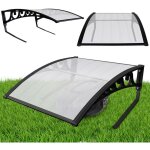 Hengda - swanew garage de tondeuse pour robot abri 105x85x50 cm toit transparent cadre en acier noir ...