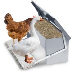 Swanew mangeoire automatique 5kg avec marches en aluminium, anti - nuisibles, preuve de l'eau, anti gaspillage ...