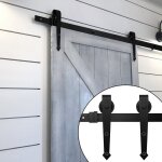 Hengda - swanew système de porte coulissante guidage de porte 152cm ferrure de porte coulissante acier ... Hengda - swanew système de porte coulissante guidage de porte 152cm ferrure de porte coulissante acier ...