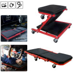 Chariot de visite chariot de visite mécanicien pliable, 2 en 1 tabouret d'atelier chaise longue de montage ... Chariot de visite chariot de visite mécanicien pliable, 2 en 1 tabouret d'atelier chaise longue de montage ...