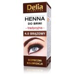 Henn� pour sourcils delia cosmetics - brun, couleur longue tenue, application facile