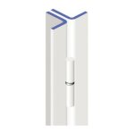 Barre de pivot 30x30mm corni�re gauche finition �poxy blanc - heracles - bli - bpi10004