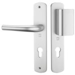 Heracles salome home serrure aluminium argent 70 mm entraxe