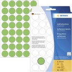 2255 pastilles  19 mm vert 1280 pc(s) fixation permanente papier - herma