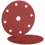 Hermes abrasifs - disque auto agrippant vc 153 vel diam 150 mm - 8 trousgrain 150 - boite de 100