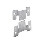 Hettich lot de 2 raccords d'assemblage acier zingue hettich, l. 100 mm Hettich lot de 2 raccords d'assemblage acier zingue hettich, l. 100 mm