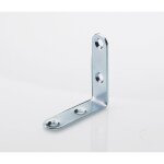 Hettich lot de 20 equerres de chaise acier zingu� hettich, l. 50 mm