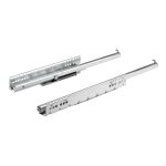 Hettich - coulisse bois quadro 25 silent system - longueur : 400 mm - profondeur int�rieur de caisson ...