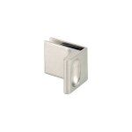Hettich - poign�e tirette pour porte en verre - d�cor : nickel� mat - mat�riau : zamac - montage : int�rieur ...