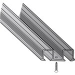 Hettich - rail de roulement sysline encastrable double - profondeur : 11, 5 mm - largeur : 38, 3 mm - ...