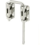Heurtoir de porte coulissante, barre en acier tremp� de 5, 4 cm (2 - 1 / 8 po) avec base moul�e, chrom�e ...