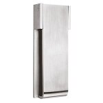 Heurtoir de porte - epaisseur : 17 mm - d�cor : satin� - hauteur : 150 mm - largeur : 50 mm - mat�riau ...