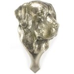 Heurtoir de porte en laiton avec t�te de chien labrador retriever, d�coration de porte r�tro par art ...