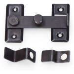 Heurtoir r�versible 8cm h zinc noir edm