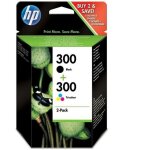 Hp 300 pack de 2 cartouches dencre noire / trois couleurs authentiques pour hp deskjet f4580 et hp photosmart ...