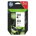 Hewlett packard - hp 302 pack cartouche noire + cartouche couleurs pour imprimante jet d'encre Hewlett packard - hp 302 pack cartouche noire + cartouche couleurs pour imprimante jet d'encre