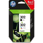 Hewlett packard - hp 302 pack cartouche noire + cartouche couleurs pour imprimante jet d'encre