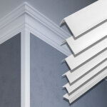 Hexim ? baguette d'angle pvc 2m 15x15mm ? r�sistant aux uv et intemp�ries ? montage facile avec colle ...