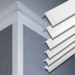 Hexim ? baguette d'angle pvc 2m 25x25mm ? r�sistante aux uv et intemp�ries ? facile � nettoyer ? f16